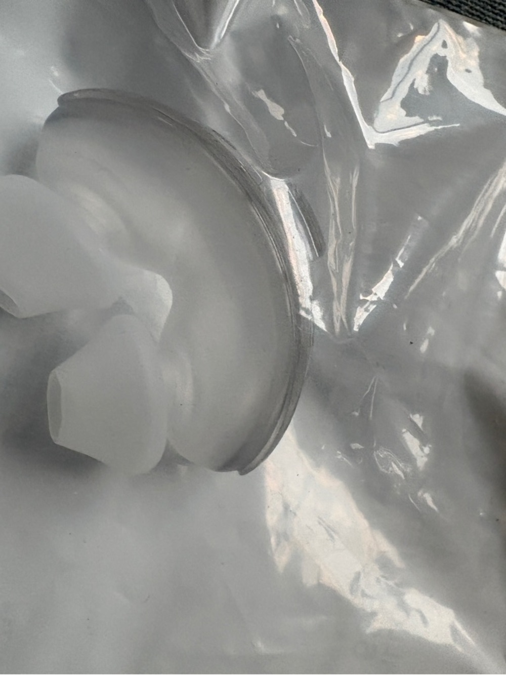 Clear Frosted Silicone CPAP nose piece